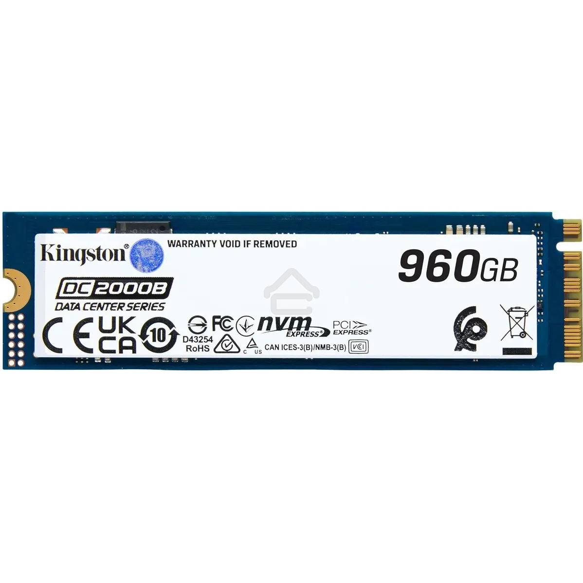 Накопитель SSD Kingston PCIe 4.0 x4 960Gb SEDC2000BM8/960G DC2000B M.2 2280 0.4 DWPD