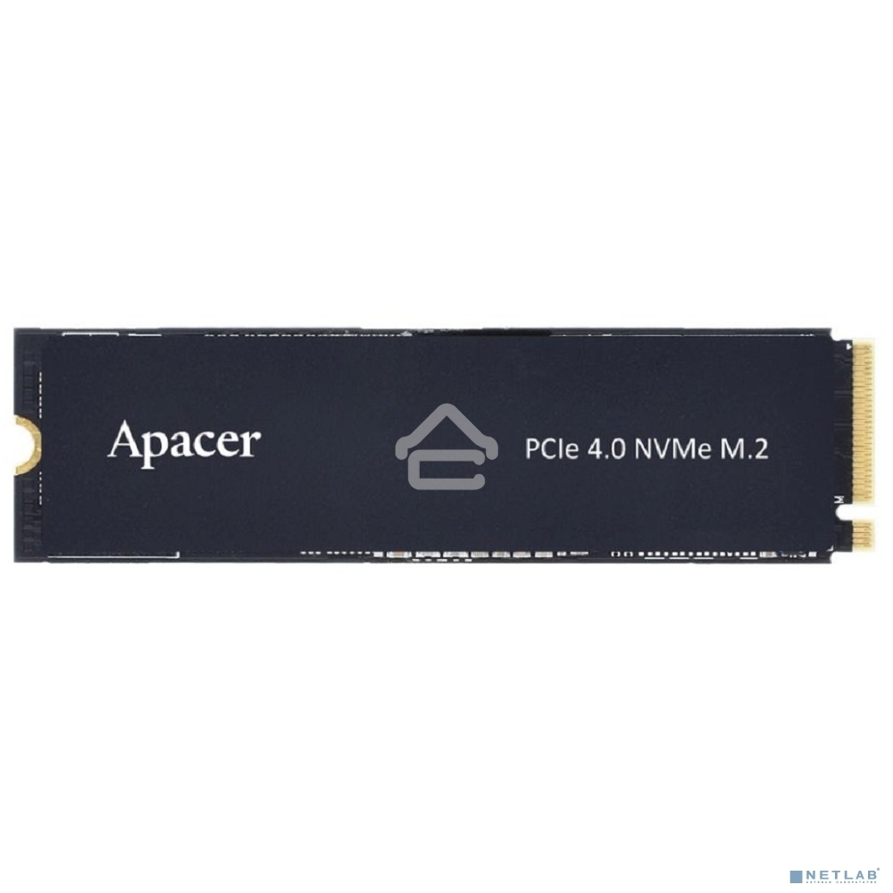 Накопитель SSD Apacer AS2280Q4X, 4Tb, PCIe 4.0 x4, M.2 2280, NVMe 1.4, R/W 5000/4400, с радиатором