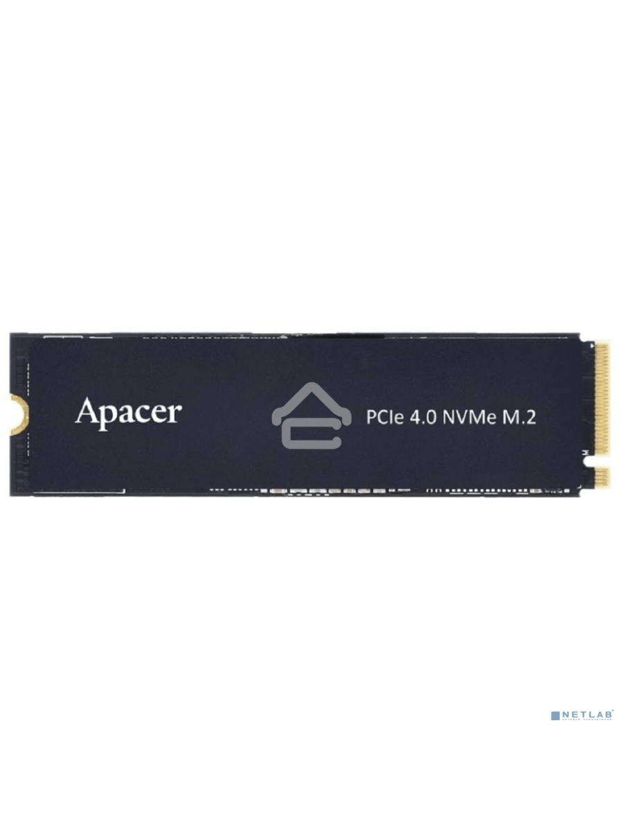 Накопитель SSD Apacer AS2280Q4X, 4TB, PCIe 4.0 x4, M.2 2280, NVMe 1.4, R/W 5000/4400, с радиатором