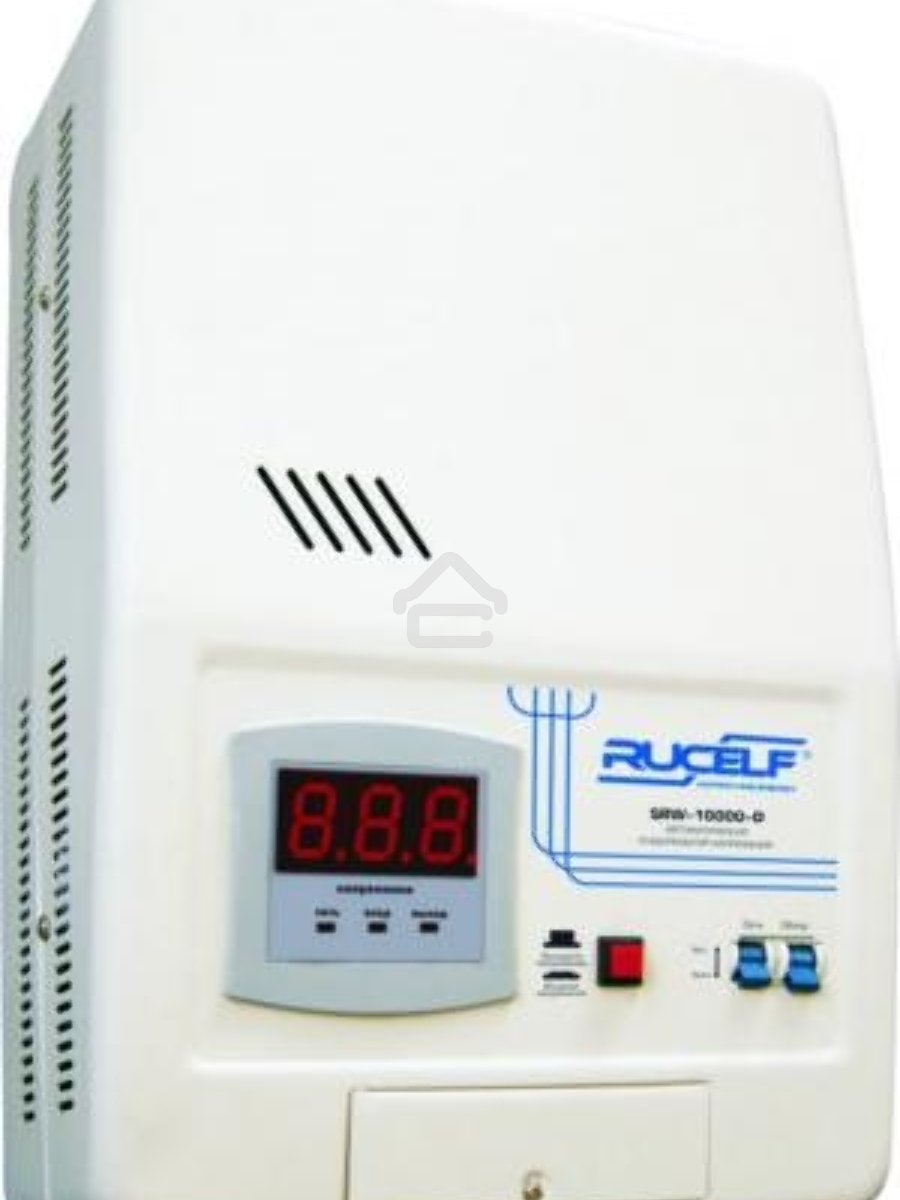 Стабилизатор RUCELF SRW-12000-Dоднофазный, цифровой 220В 12000ВА вх.:130-270В НАСТЕННЫЙ