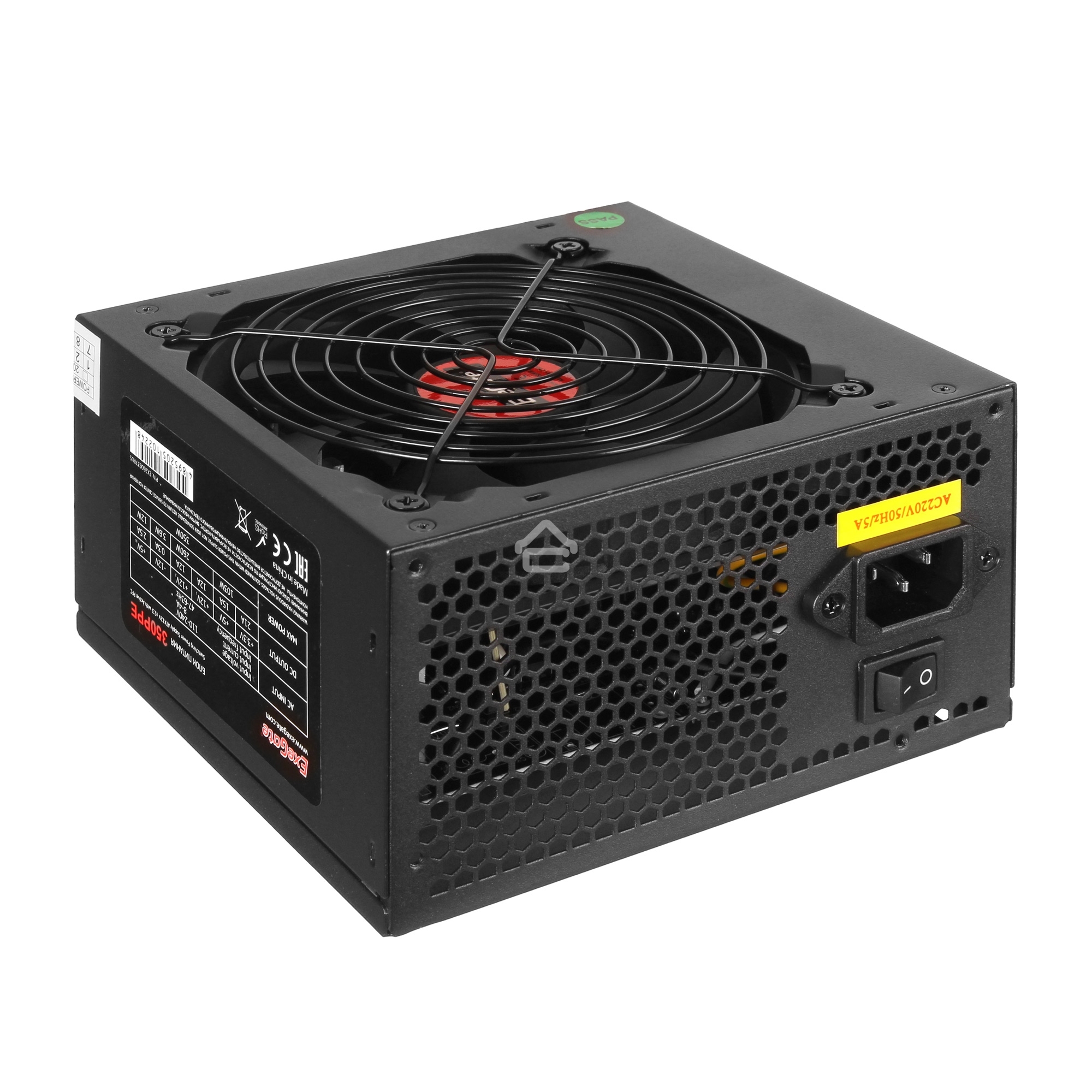 Блок питания ExeGate 350PPE (EX260637RUS-S), 350Вт, 120мм, черный