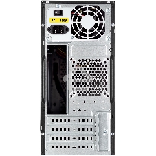 Компьютерный корпус с блоком питания 450Вт. Case Foxline FL-702, mATX, 1x5.25EXT, 1x3.5EXT, 2x3.5INT, 2xUSB 2.0, HDA, w/o FAN, w/450W ATX PSU, w/1.2m EU pwr cord