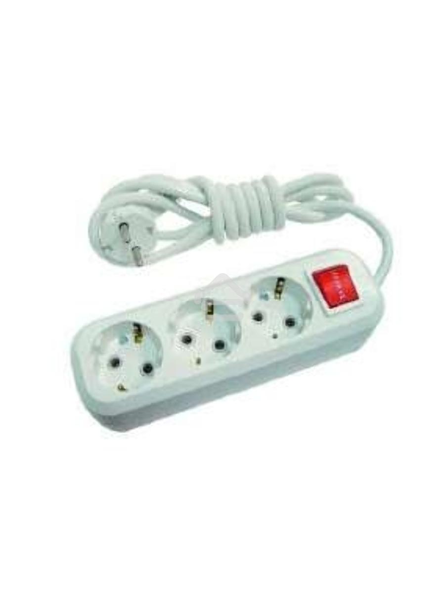Удлинитель 3х2м с заземл. с выкл.16А IP20 Makel MGP212