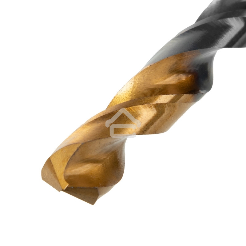 Сверло по металлу Denzel 10 мм, HSS-Tin, Golden Tip, 8 шт.