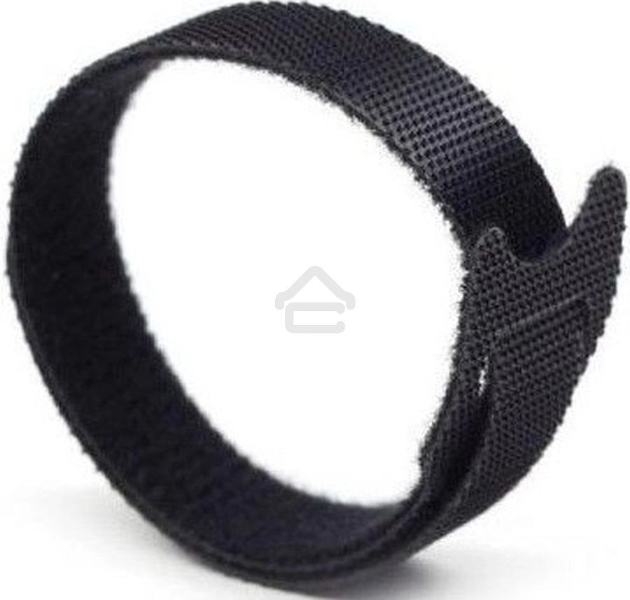 Хомут-липучка Lanmaster LAN-VCM125-BK 125x12 мм (упак: 20 шт) нейлон/полиэтилен внутри помещений черный