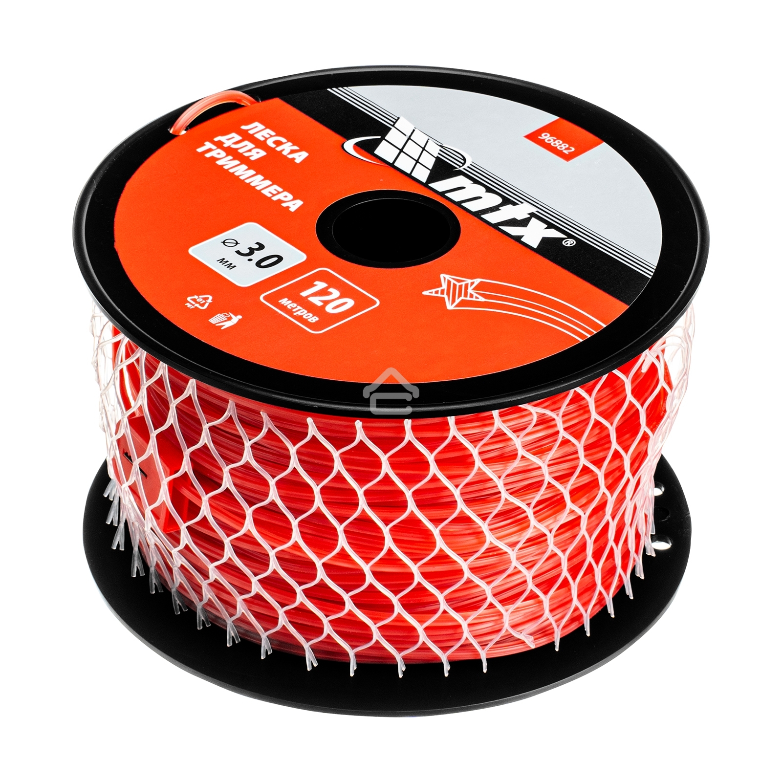 Леска для триммера звезда 3,0 мм х 120 м, на катушке MTX