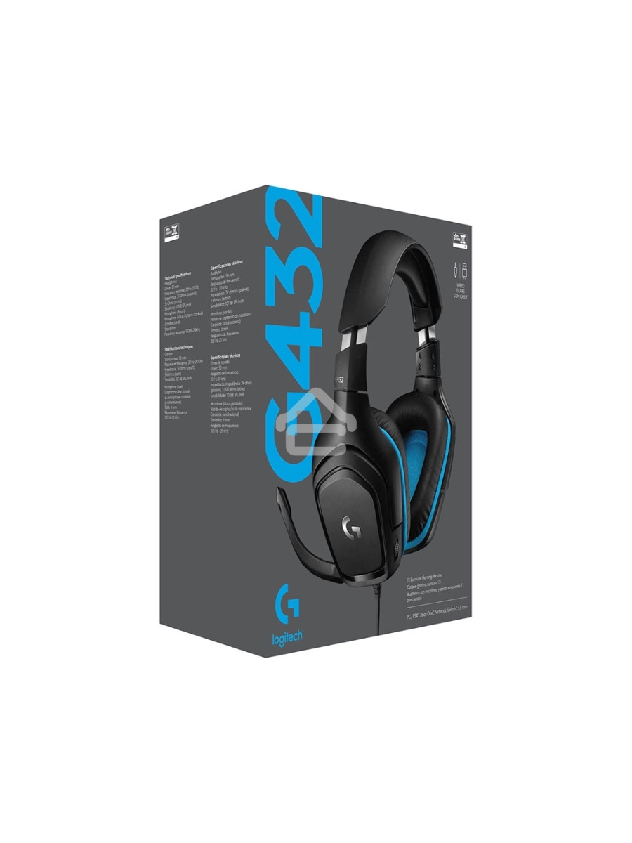 Гарнитура Logitech Headset G432 Wired Gaming Leatherette Retail