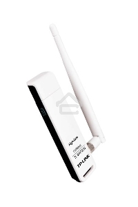 Адаптер TP-Link SOHO TL-WN722N 150Mbps High Gain Wireless N USB Adapter with Cradle, 1T1R, 2.4GHz, 802.11n/g/b, 1 detachable antenna