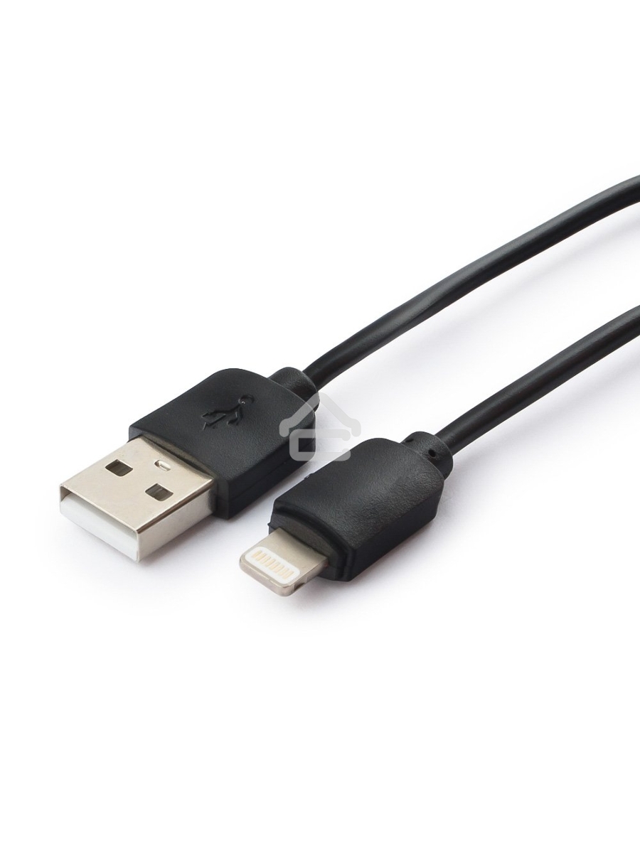 Кабель USB Гарнизон GCC-USB2-AP2-6 AM/Lightning, для iPhone5/6/7, IPod, IPad, 1.8м, черный, пакет