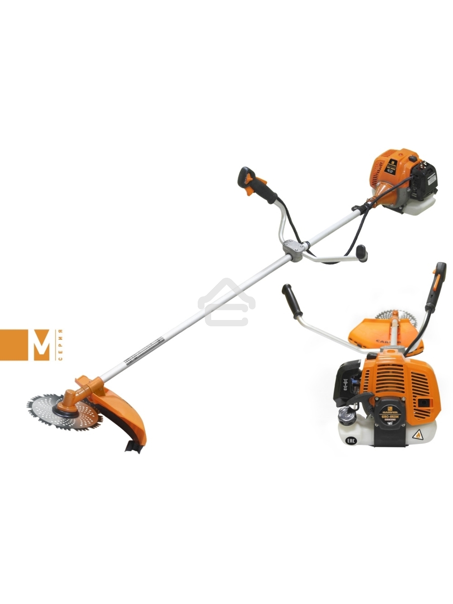 Мотокоса CARVER GBC-052M 1500Вт 2х-тактный 52см3 1л нож 230мм леска2.4мм