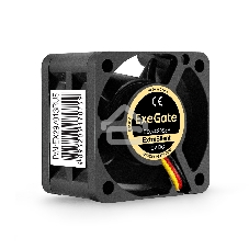 Вентилятор для корпуса ExeGate ExtraSilent ES04020S3P черный, 40 мм, 6300 об/мин, 28 дБ, 3 pin