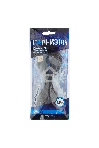Кабель USB Гарнизон GCC-USB2-AP2-6 AM/Lightning, для iPhone5/6/7, IPod, IPad, 1.8м, черный, пакет