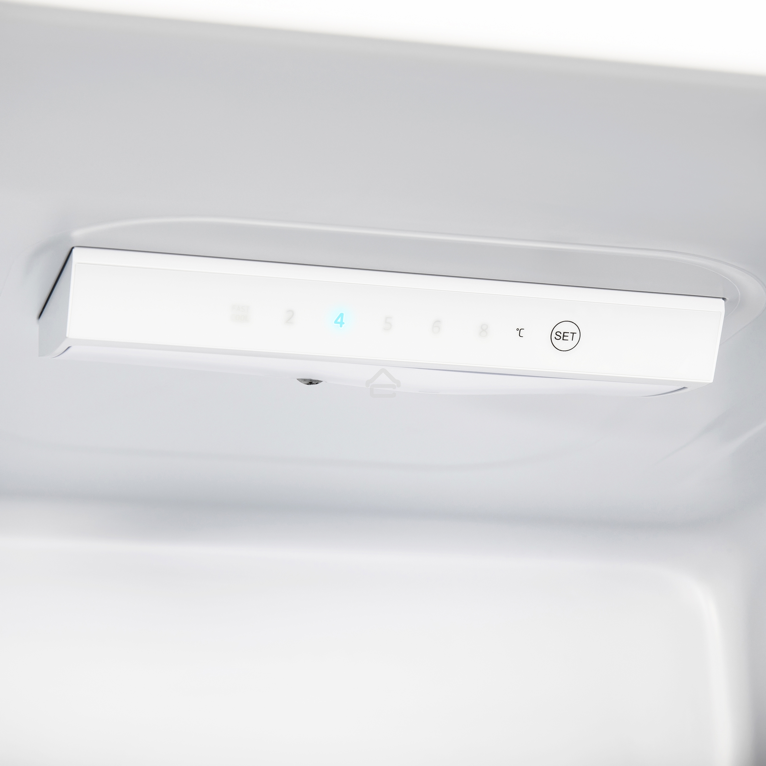 Холодильник Maunfeld MFF144SFW белый глянц. двухкамерный 154/52л морозилка снизу, ручная разморозка