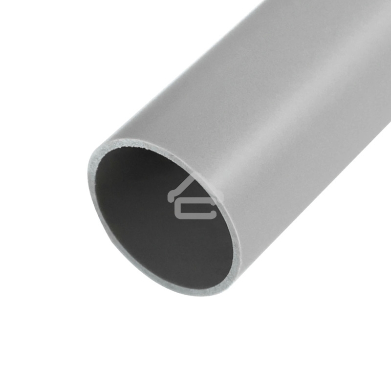 Труба гладкая жесткая ПВХ Rexant ø 25 мм, 3-метровая серая (120 м/уп.)