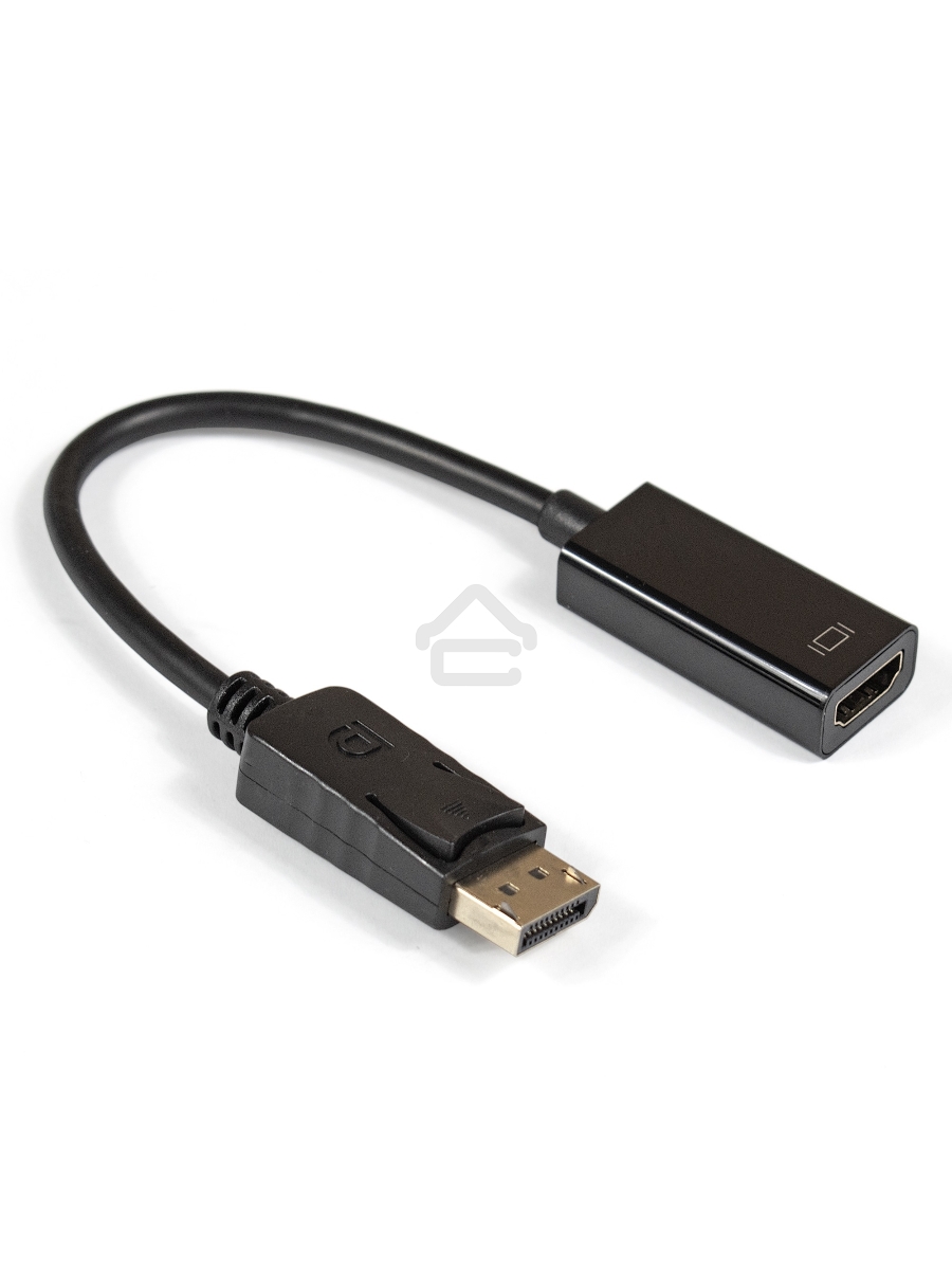 Кабель-переходник Exegate EX284921RUS  DisplayPort-HDMI ExeGate EX-DPM-HDMIF-0.15 (20M/19F, 0,15м)