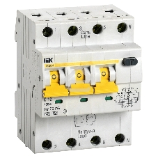Выключатель автоматический дифференциального тока 4п (3P+N) C 16А 30мА тип A 6кА АВДТ-34 ИЭК MAD22-6-016-C-30