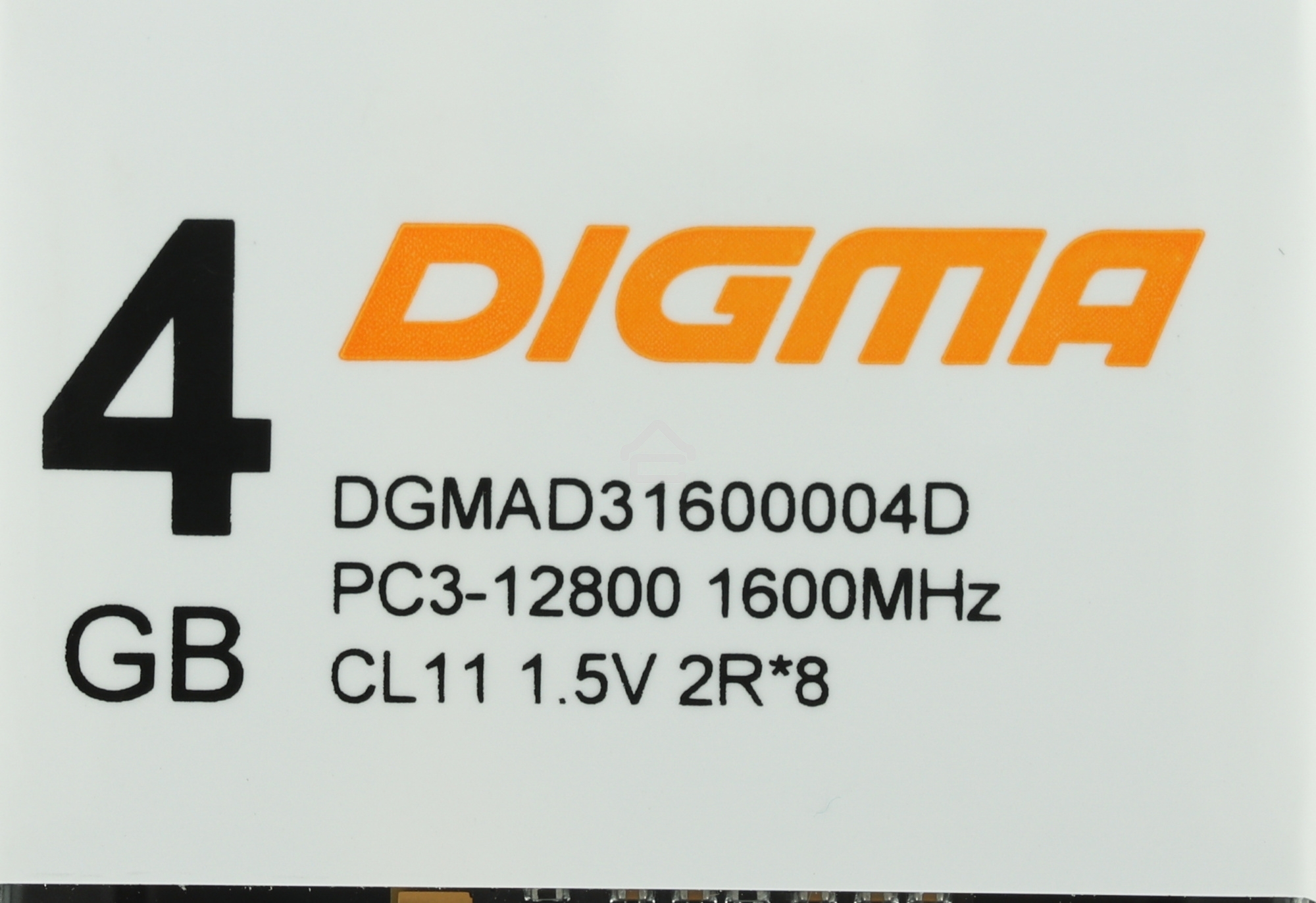 Оперативная память Digma, DDR3, 4GB (1x4 GB), 1600 MHz, CL11, DIMM