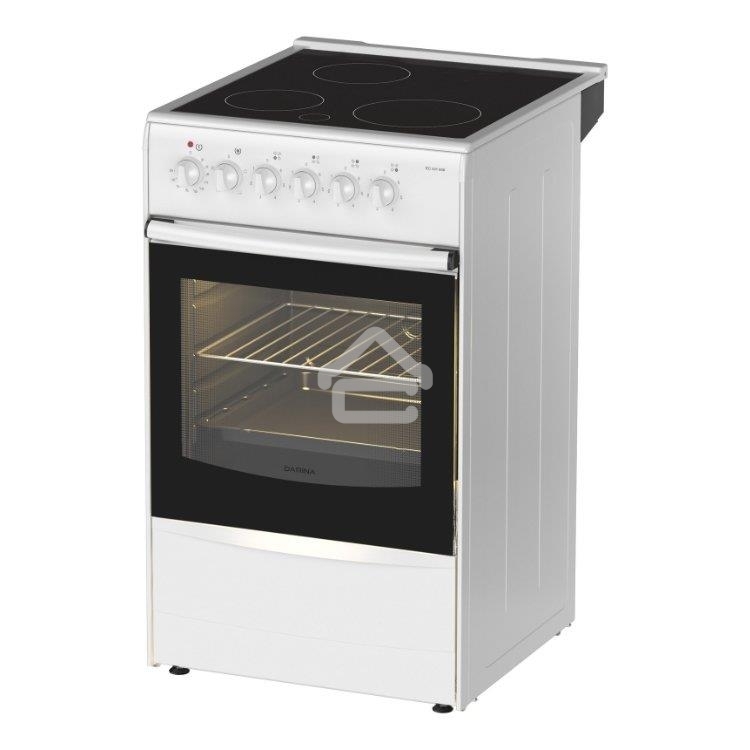 Плита электрическая Darina 1B EC 331 606 W белый/черный, конфорок 3 шт, духовка 50 л, 50 см x 85 см x 56 см