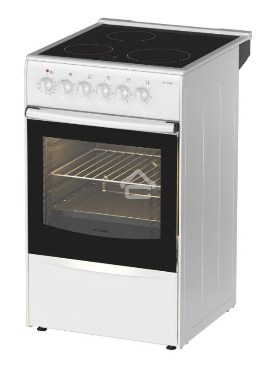 Плита электрическая Darina 1B EC 331 606 W белый/черный, конфорок 3 шт, духовка 50 л, 50 см x 85 см x 56 см