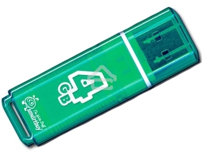 Флешка USB R/W R/W SmartBuy 4Gb USB Drive <USB2.0> SmartBuy Glossy series Green (SB4GBGS-G)