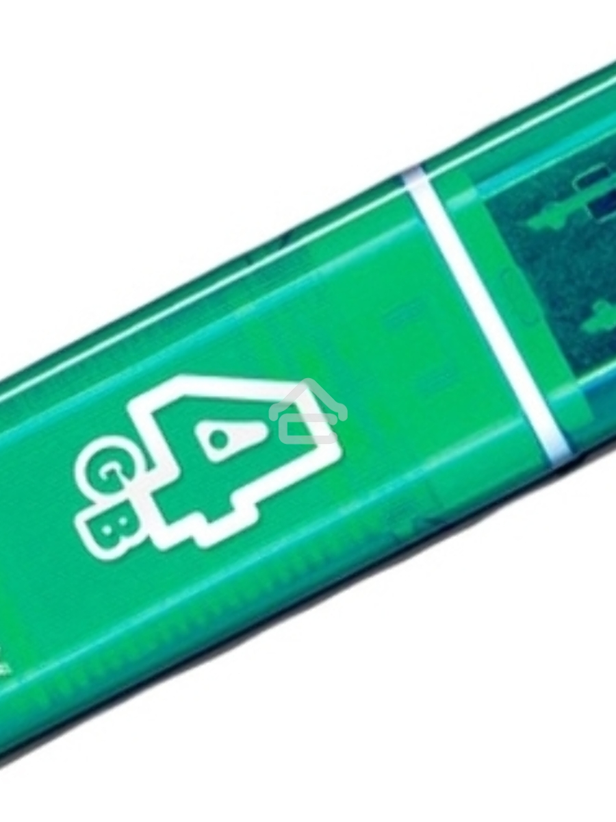 Флеш диск 4Gb USB Drive <USB2.0> Smartbuy Glossy series Green (SB4GBGS-G)