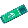 Флеш диск 4Gb USB Drive <USB2.0> Smartbuy Glossy series Green (SB4GBGS-G)