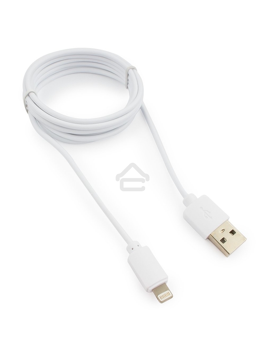 Кабель USB Гарнизон GCC-USB2-AP2-6-W AM/Lightning, для iPhone5/6/7, IPod, IPad, 1.8м, белый, пакет