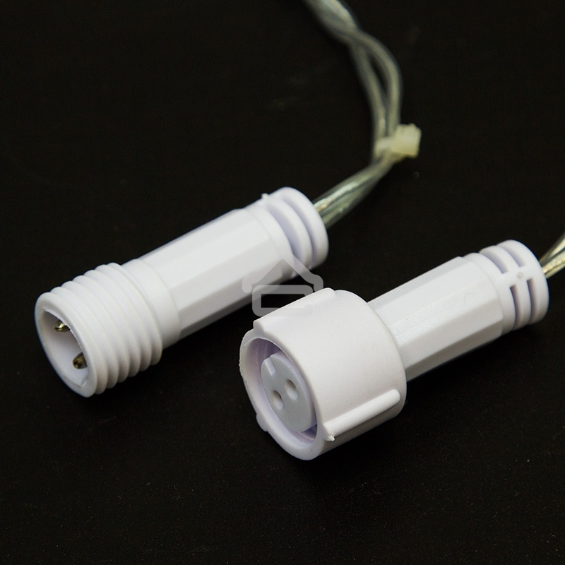 Гирлянда «Нить» 10 м, 200 LED, прозрачный ПВХ, цвет свечения белый с эффектом мерцания (каждый 5-й) NEON-NIGHT