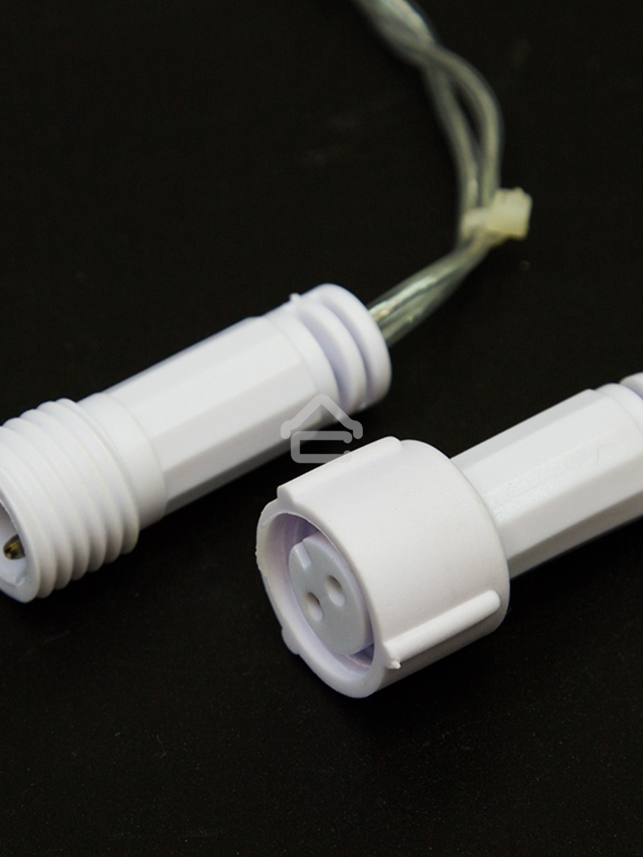 Гирлянда «Нить» 10 м, 200 LED, прозрачный ПВХ, цвет свечения белый с эффектом мерцания (каждый 5-й) NEON-NIGHT