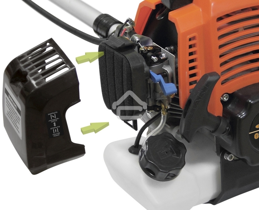 Мотокоса CARVER GBC-052M 1500Вт 2х-тактный 52см3 1л нож 230мм леска2.4мм