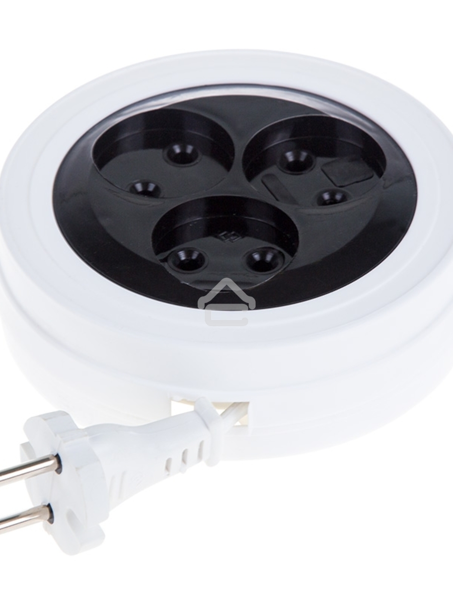 Удлинитель-рулетка PROconnect STANDARD 5 м, 3 гнезда, 2х0.75 мм², б/з, белый
