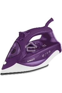 Утюг Scarlett SC-SI30K51  (фиолетовый) Мощность, Вт: 2200; Световой индикатор работы: Да; Регулируемый пар до г/мин: 60; Паровой удар до г/мин: 120; Резервуар для воды, мл: 250; Функция разбрызгивания воды: Да; Терморегулятор: Да; Вертикальное отпаривание
