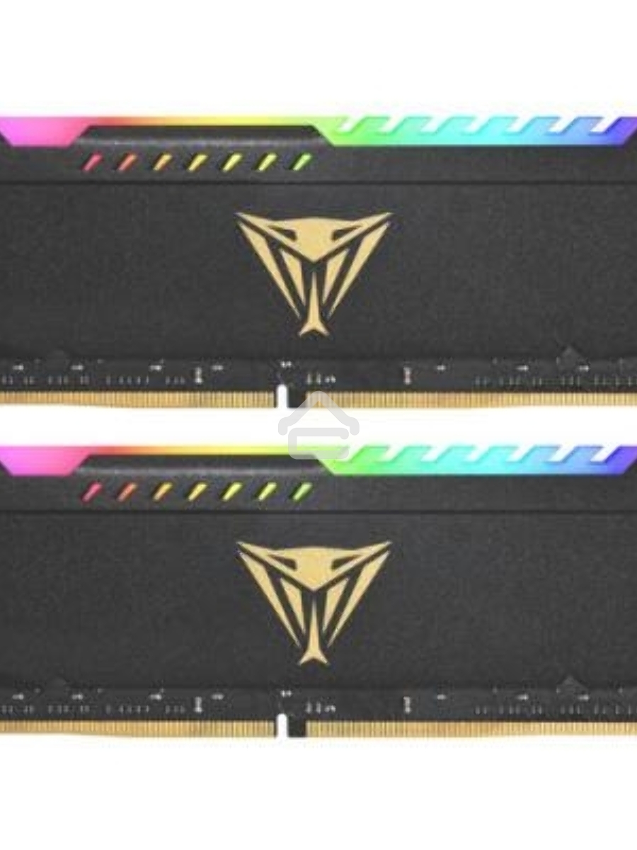 Оперативная память Patriot Viper Steel, DDR4, 64GB (2x32GB), 3200MHz, CL18, DIMM, с радиатором, RGB, черный