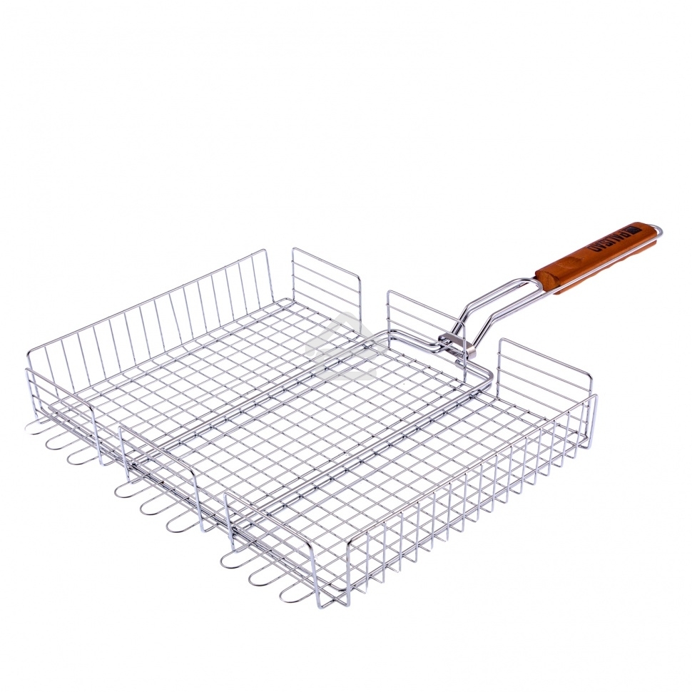 Решетка гриль 315х410х70мм объемная хромир. Camping Palisad