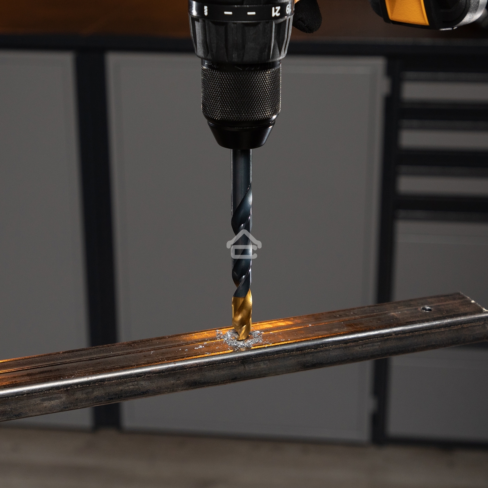 Сверло по металлу Denzel 10 мм, HSS-Tin, Golden Tip, 8 шт.