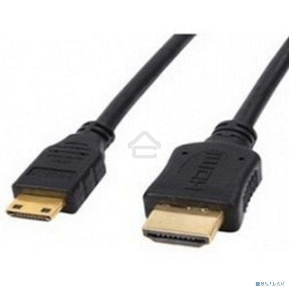 Кабель Exegate HDMI to miniHDMI (19M -19M) 1м, ver1.4, позолоченные контакты