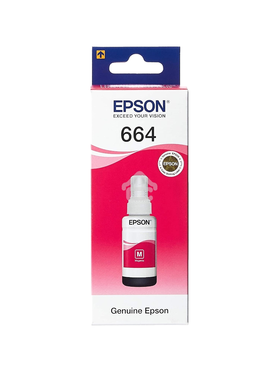 Чернила Epson T6643 Magenta (C13T66434A) пурпурные, контейнер 70 мл., для L100/L110/L120/L1300/L200/L210/L300/L350/L355/L550