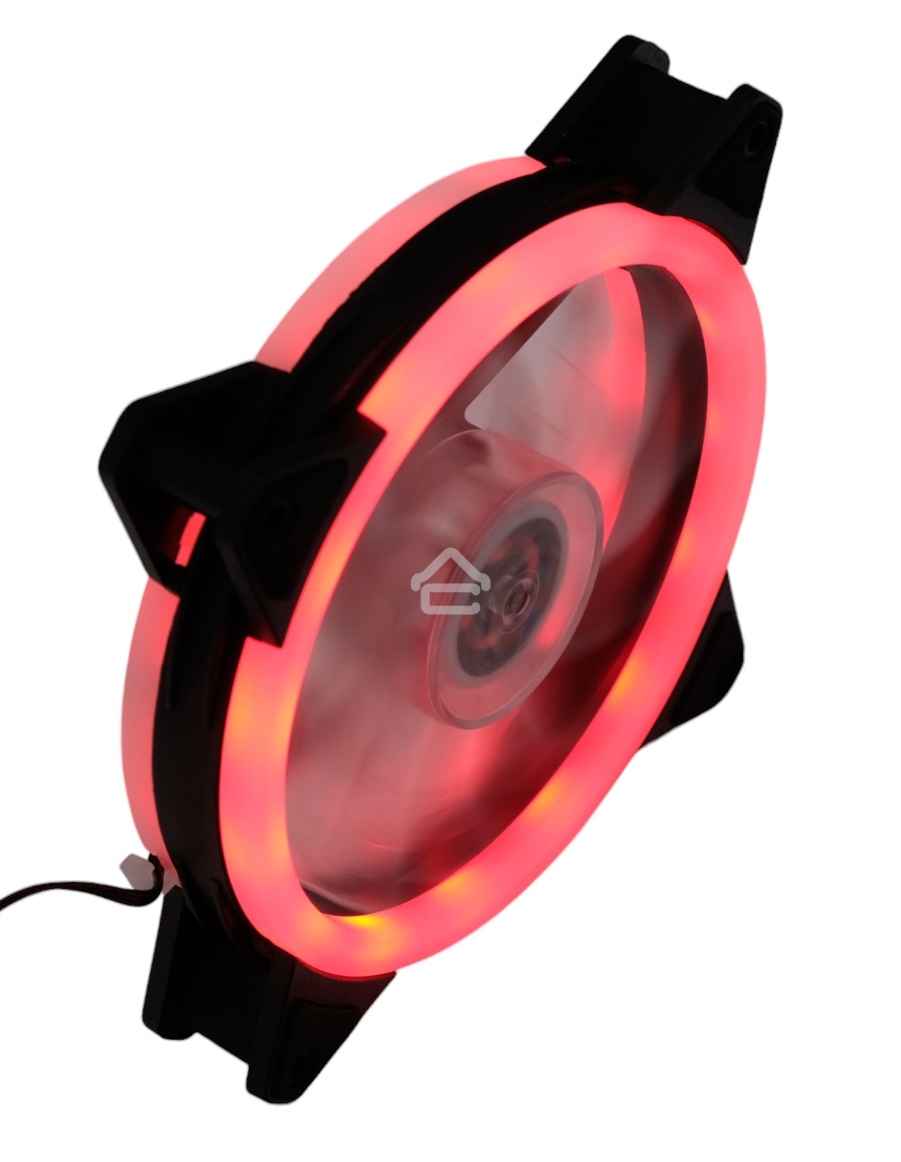 Вентилятор для корпуса Gembird D12025S12L-R черный, 120 мм, 1200 об/мин, 20.5 дБ, 3 pin