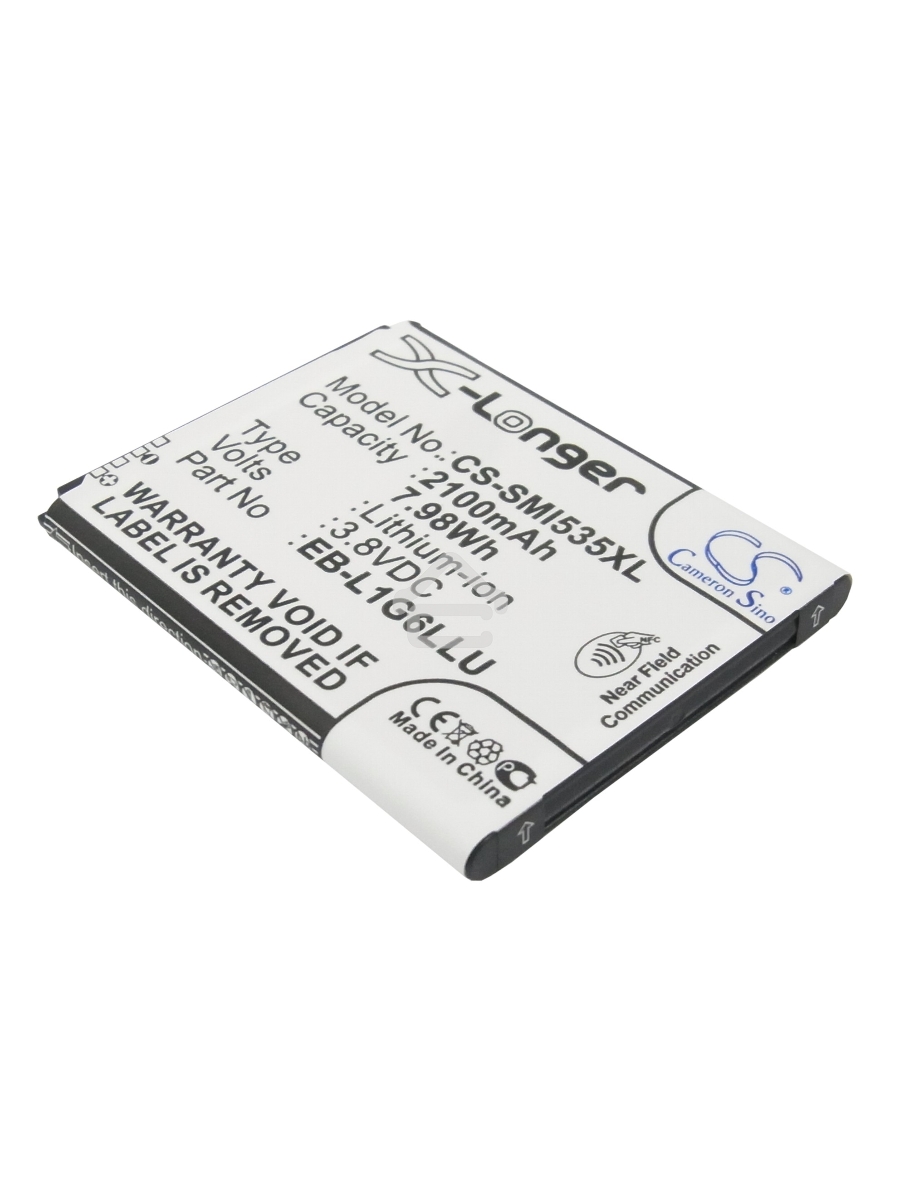 Аккумулятор CameronSinoCS-SMI535XL для Samsung Galaxy S3 I93003.8V / 2100mAh / 7.98Wh