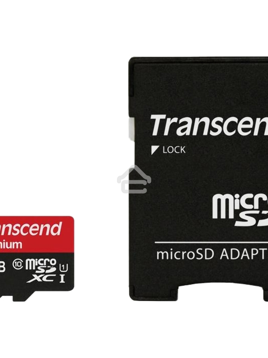 Флеш карта microSDXC 64Gb Class10 Transcend TS64GUSDU1 + adapter