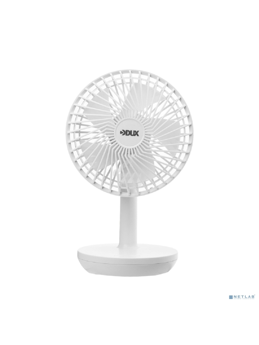 Вентилятор настольный DUX 60-0214 USB, белый, 6 Вт