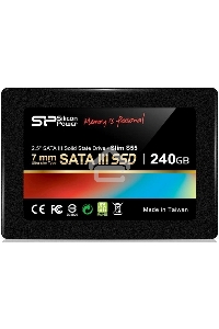 Накопитель SSD SiliconPower Slim S55, 240Gb, SATA, 2.5