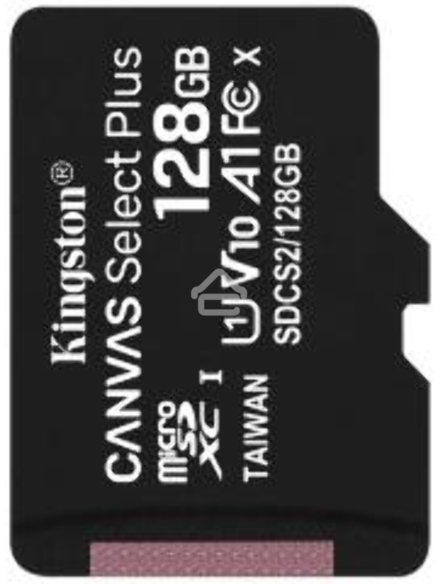 Флеш карта Kingston 128GB micSDXC Canvas Select Plus 100R A1 C10 Single Pack w/o ADP EAN: 740617299076