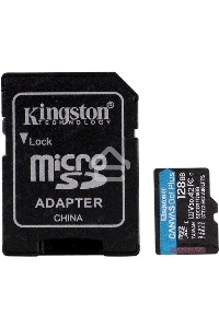Карта памяти Kingston 128GB microSDXC Canvas Go Plus 170R A2 U3 V30 Card + ADP EAN: 740617301182