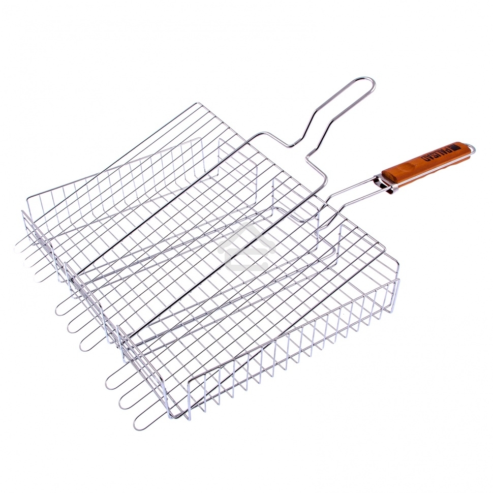 Решетка гриль 315х410х70мм объемная хромир. Camping Palisad