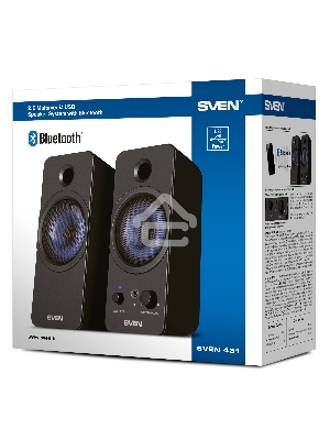 Колонки SVEN АС SVEN 431, черный (6 Вт, питание USB, Bluetooth)