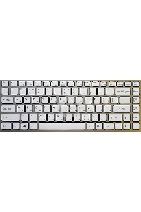 Клавиатура для ноутбука Sony Vaio VPC-Y белый с серебристой рамкой
