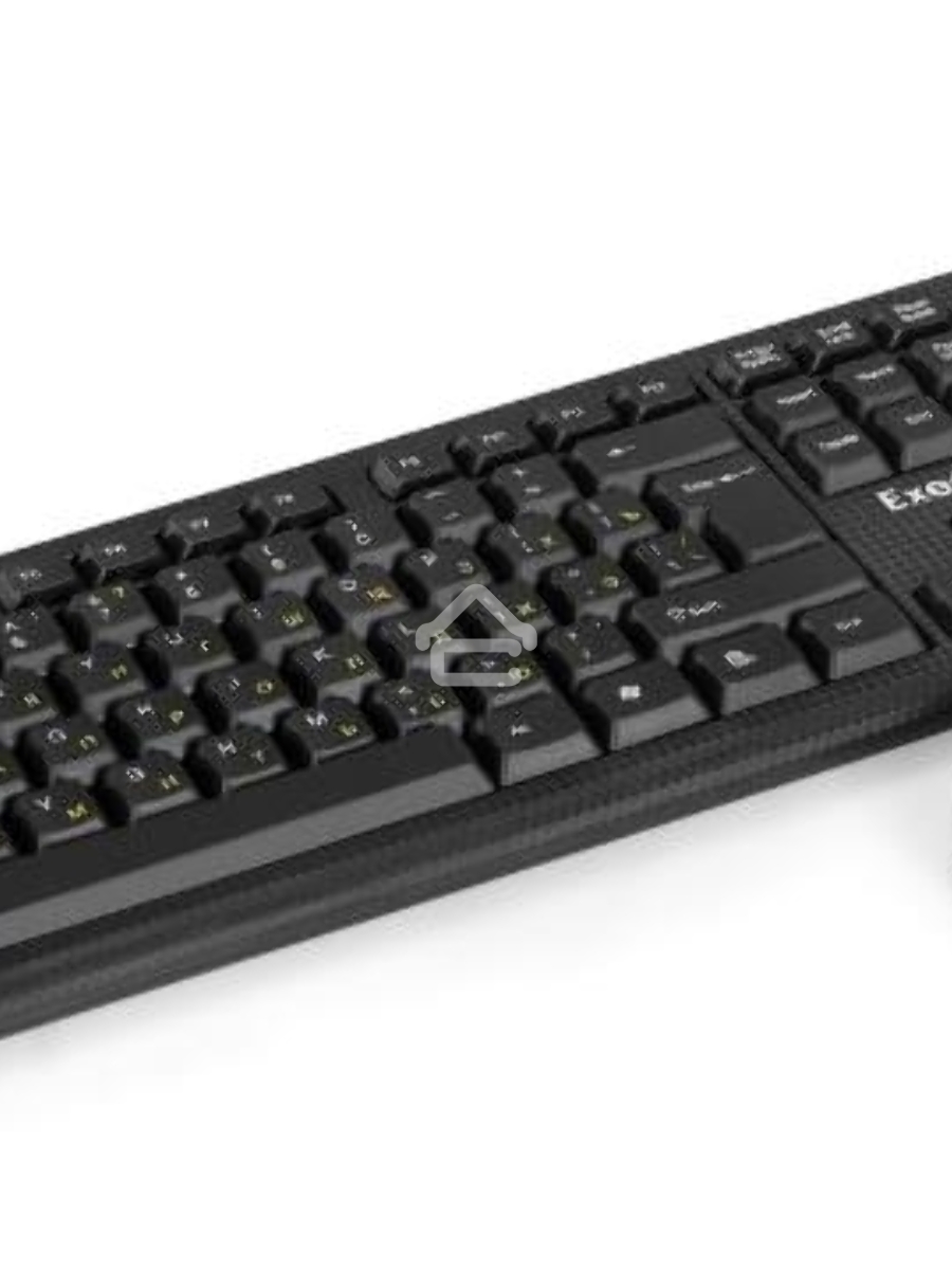 Комплект беспроводной ExeGate Professional Standard Combo MK280 (клавиатура полноразмерная влагозащищенная 104кл. + мышь оптическая 1000dpi, 3 кнопки и колесо прокрутки; USB, радиоканал 2,4 ГГц, радиус действия до 10м, черный, Color Box)