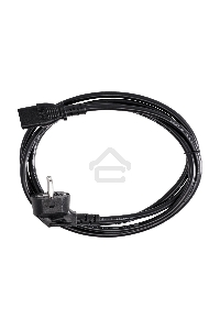 Кабель комп - розетка 220V EU (угловой) 3GX1,5mm2, 1,8m, медь, Telecom