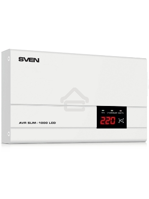 Стабилизатор напряжения SVEN AVR SLIM-1000 LCD
